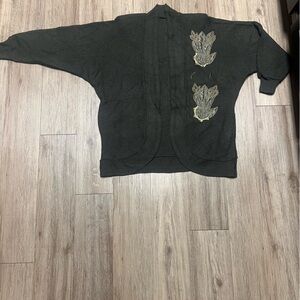 Hunter green cardigan